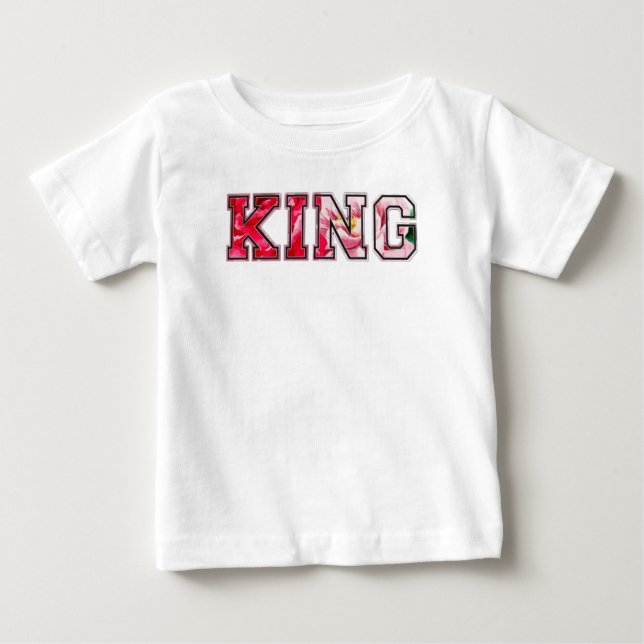 König Text Graffiti-Style-Lettern Baby T-shirt (Vorderseite)