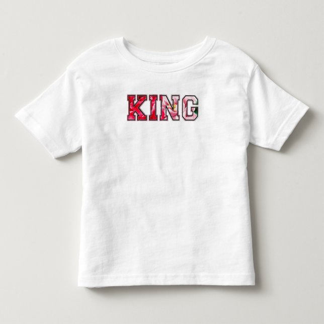 König Text Graffiti-Style-Lettern Kleinkind T-shirt (Vorderseite)
