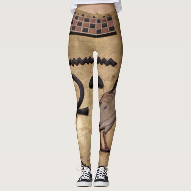 König Tut Egyptian Ankh Tablet Leggings (Vorderseite)