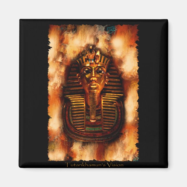 König TUTANKHAMEN Magnet für ägyptische Kunst (Vorne)