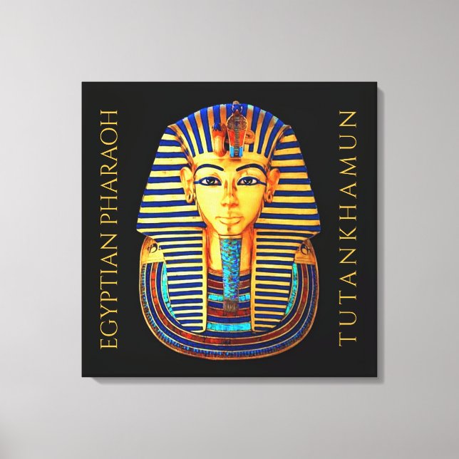 König Tutankhamun Antiker ägyptischer Pharao Leinwanddruck (Vorderseite)