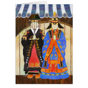 König-u. der Königin Hochzeits-Karte