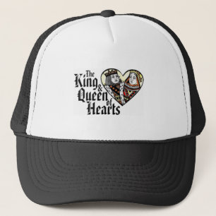 König u. Königin der Herz-Logo-Kappe Truckerkappe