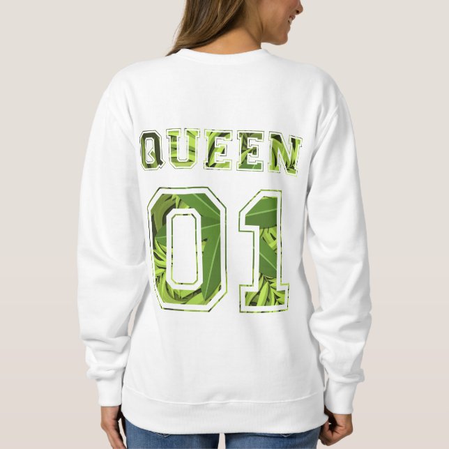König und Königin 01 Sweatshirt (Rückseite)