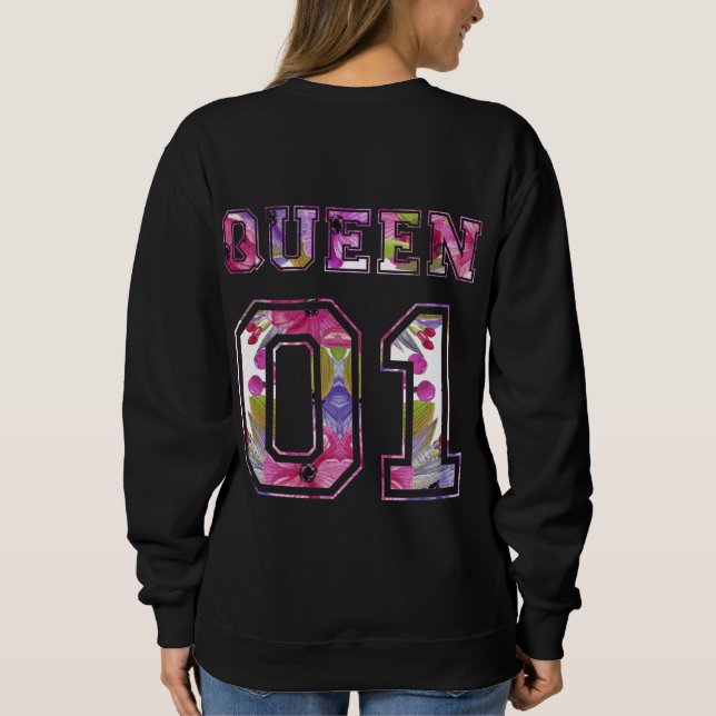 König und Königin 01 Sweatshirt (Rückseite)