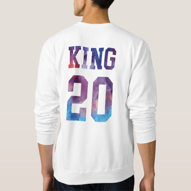 König und Königin 01 Sweatshirt (Rückseite)