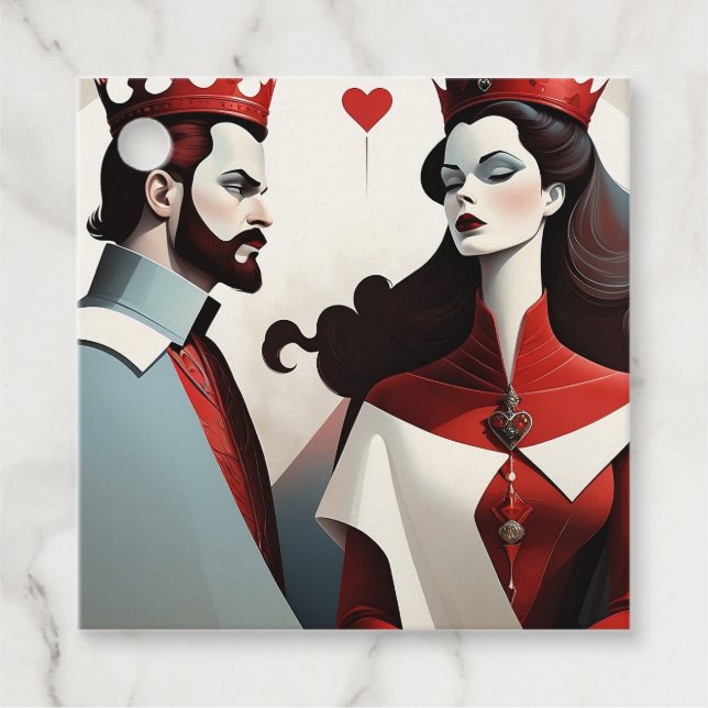 König und Königin Geschenkanhänger (Vorderseite)