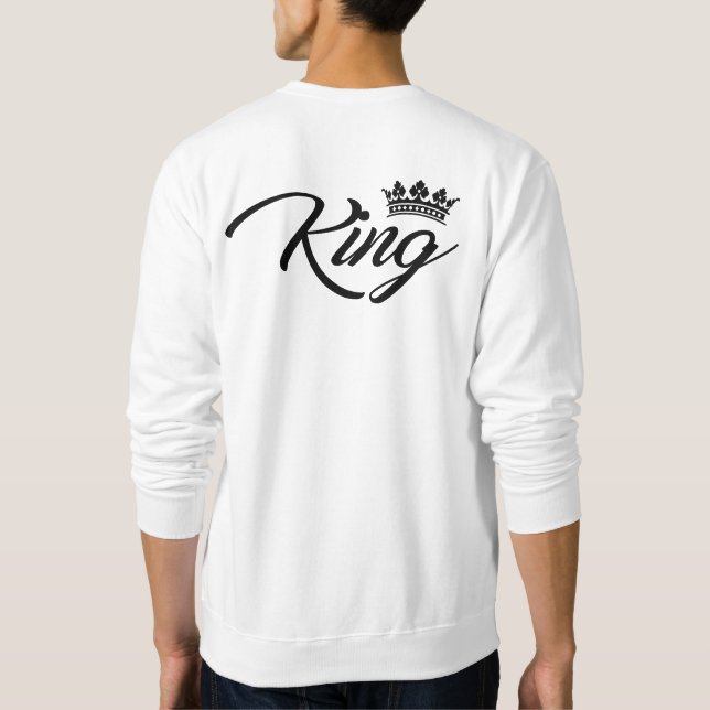 König und Königin Sweatshirt (Rückseite)