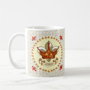 König Vater Banner Krone Tasse