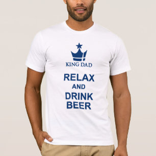 König Vater Vater's Day entspannen und trinken Bie T-Shirt