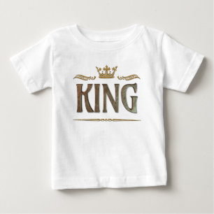 König von Allem Lettering Mittelalterliche Königsk Baby T-shirt