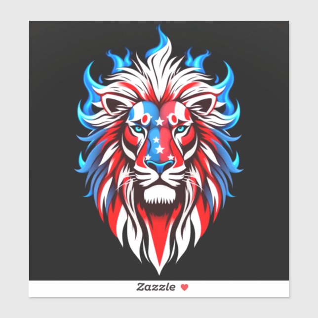 König von Amerika Aufkleber (Blatt)