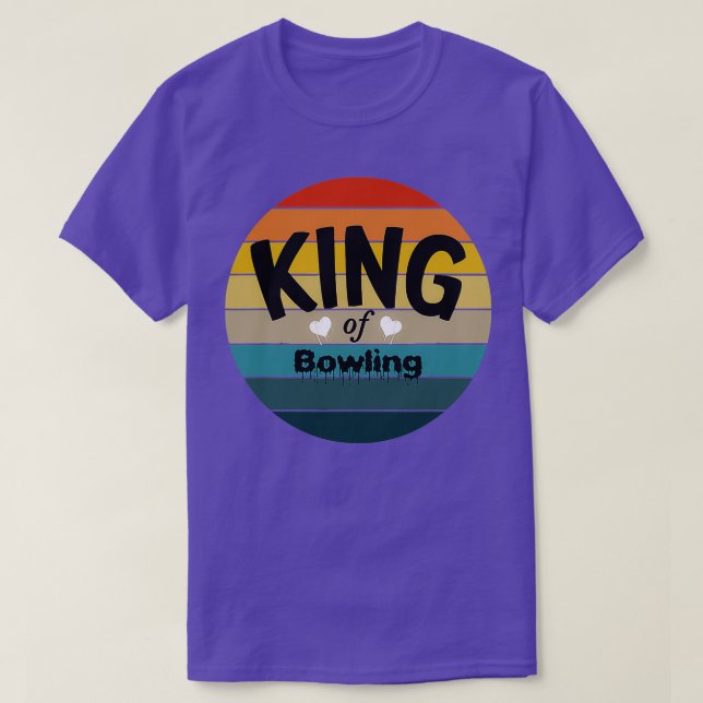 König von Bowling Bowling Bowler Ball T T-Shirt (Design vorne)