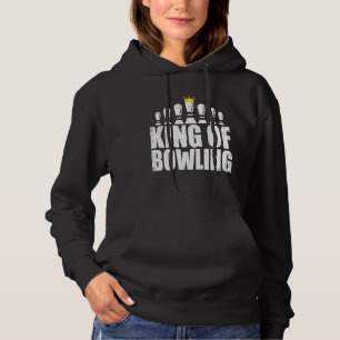 König von Bowling Button für Bowler 1 Hoodie