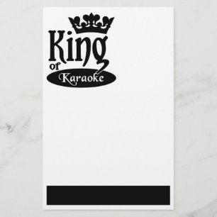 König von Karaoke stationär, anpassen Briefpapier