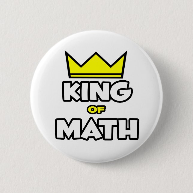 König von Mathe Button (Vorderseite)