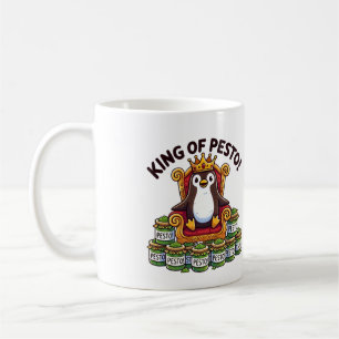 König von Pesto Penguin Kaffeetasse