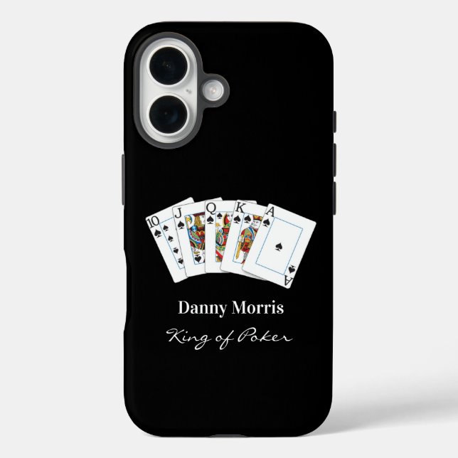 König von Poker Hand Case-Mate iPhone Hülle (Rückseite)