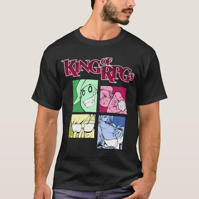 König von RPGs: Instrumente des Spiels T-Shirt (Vorderseite)