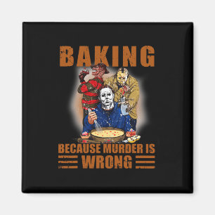 König, weil Mord ist falsch Spaß Halloween Magnet