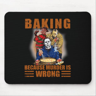 König, weil Mord ist falsch Spaß Halloween Mousepad