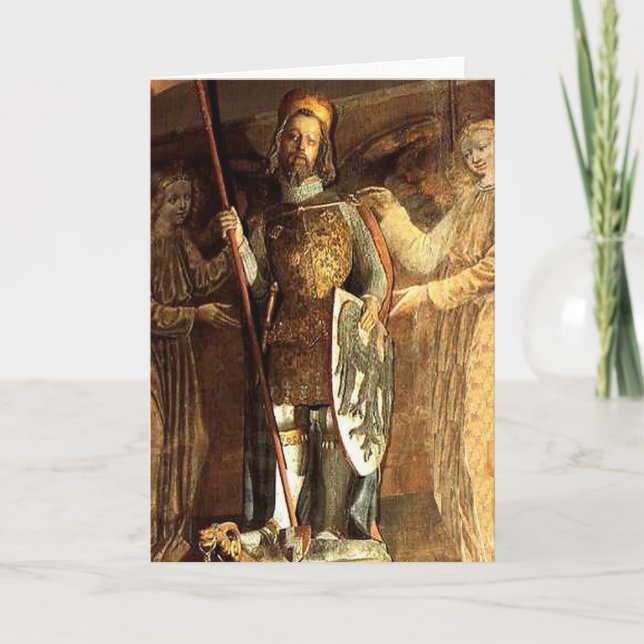 König Wenceslas Card Feiertagskarte (Vorderseite)