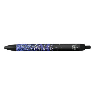 Königblau Glitz individuelle Autogramm Stift