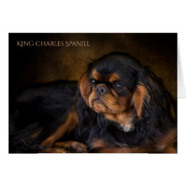 Königcharles Spaniel-Raum-Gruß-Karte