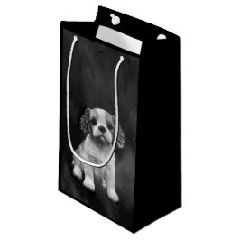 Königcharles Spanielwelpe Kleine Geschenktüte