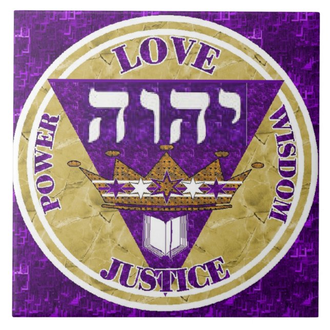 Könige 4 Hauptattribute Fliese (Vorderseite)