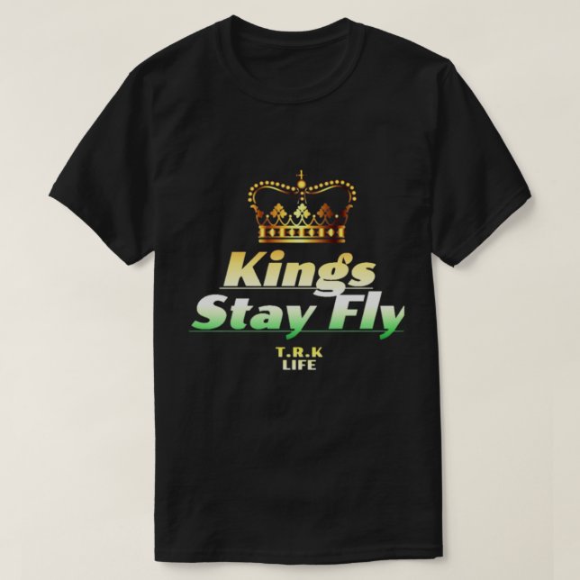 KÖNIGE BLEIBEN FLY T.R.K LEBENSSTIL TSHIRT (Design vorne)