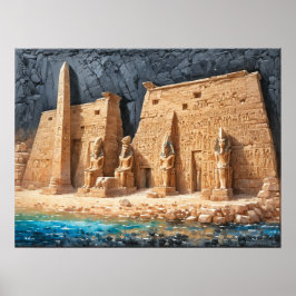 Könige des alten Ägypten Dendera Temple Poster