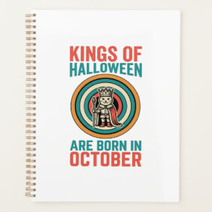 Könige des Halloween-Oktober-Geburtstags-Vintage-S Planer