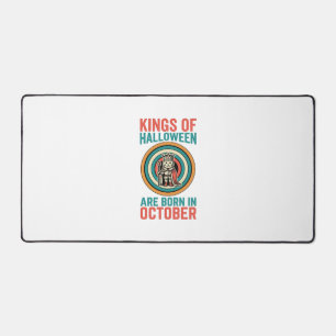 Könige des Halloween-Oktober-Geburtstags-Vintage-S Schreibtischunterlage