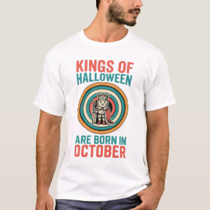 Könige des Halloween-Oktober-Geburtstags-Vintage-S T-Shirt