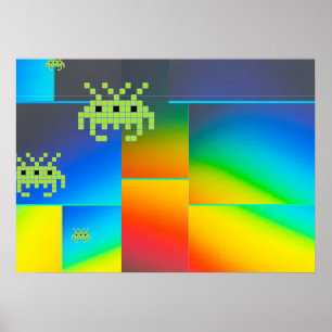 Könige eines Weltraums in Einbruch Poster