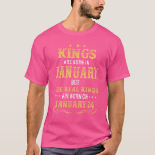 Könige Geboren im Januar Real Könige sind Geboren T-Shirt