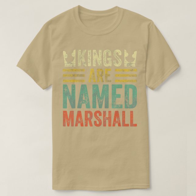 Könige heißen Marshall Shirt Funny Personalisiert (Design vorne)