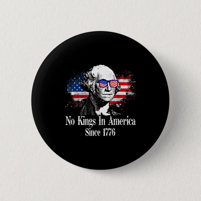 Könige in Amerika seit 1776 bedrängte USA-FlaggeKi Button (Vorderseite)