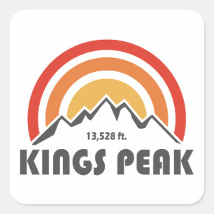 Könige Peak, Utah Quadratischer Aufkleber
