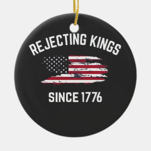 Könige seit 1776 ablehnen 4. Juli  Keramik Ornament