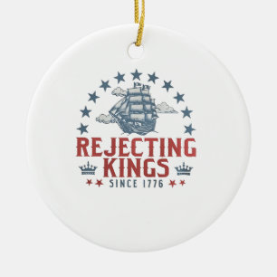 Könige seit 1776 ablehnen 4. Juli Keramik Ornament