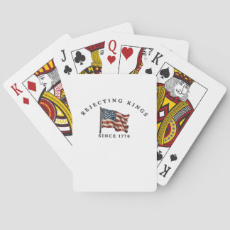 Könige seit 1776 ablehnen, amerikanischer Stil Spielkarten