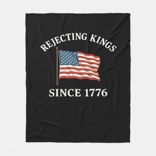 Könige seit 1776 ablehnen Essential Style Fleecedecke (Vorderseite)