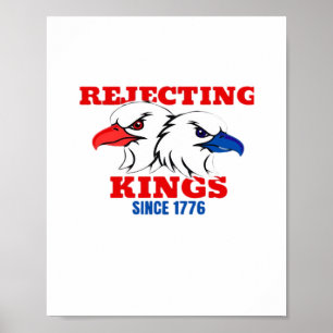 Könige seit 1776 ablehnen Klassisches kreatives De Poster