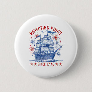 Könige seit 1776 ablehnen Liberty Patriotisch Usa Button