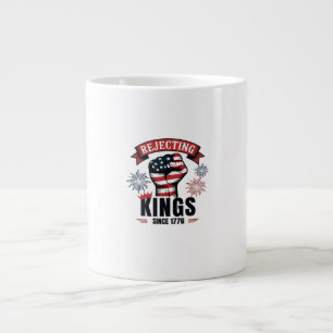 Könige seit 1776 ablehnen Patriotisches Ästhetik Jumbo-Tasse