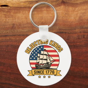 Könige seit 1776 ablehnen Retro-Patriotismus USA  Schlüsselanhänger