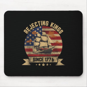 Könige seit 1776 ablehnen Vintage Patriotisch USA Mousepad