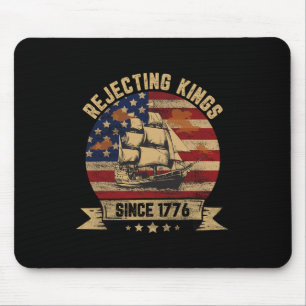 Könige seit 1776 ablehnen Vintage Patriotisch USA Mousepad